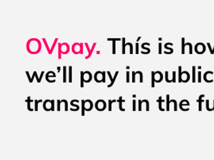 OV Pay - this is how we'll pay in public transport in the future.