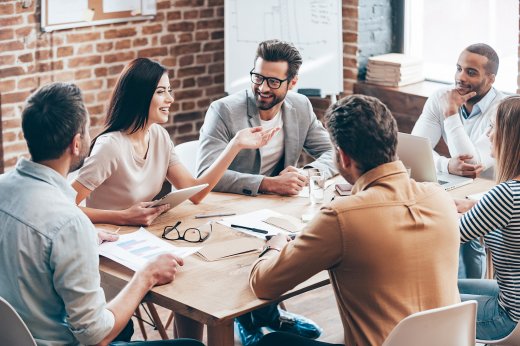 People in meeting