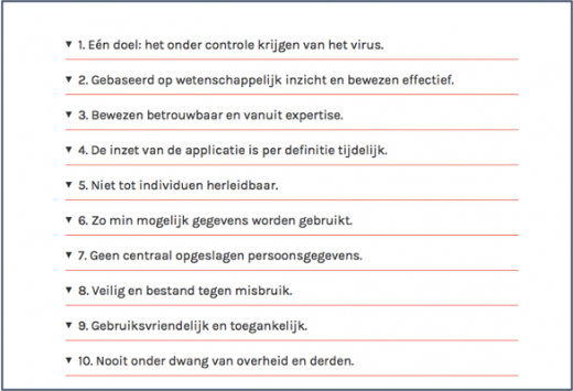 VTC's 10 criteria