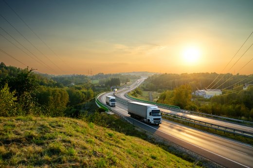 Logistics - truck on road