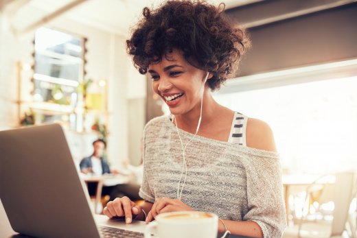 Woman with laptop