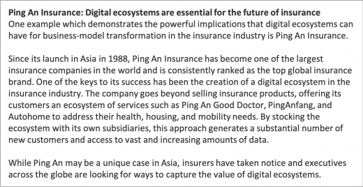Ping An Insurance: Digital ecosystems are essential for the future of insurance